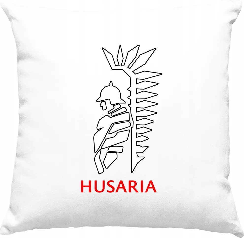 Huszár párna Symbol fehér