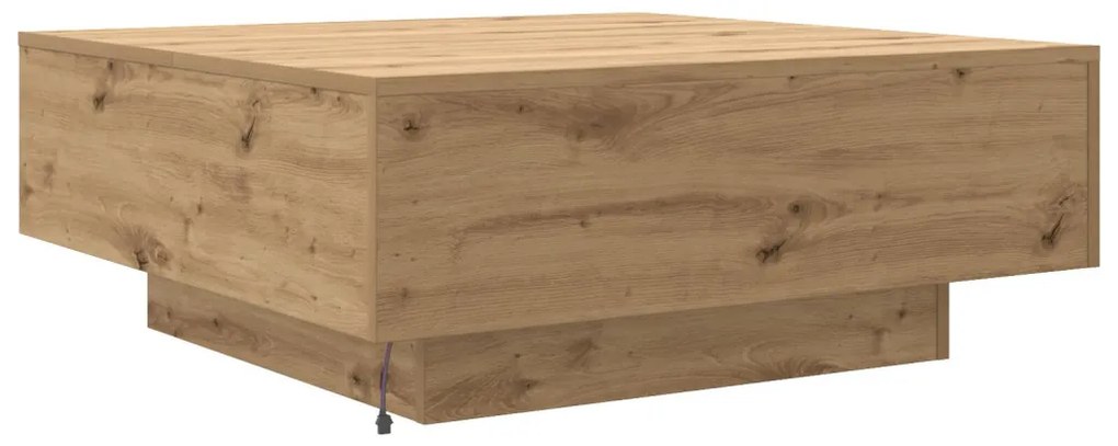 vidaXL Dohányzóasztal Artisan tölgy 80 x 80 x 31 cm Faanyag