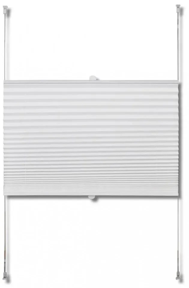 Plisse Roló 60 x 125 cm Fehér Redős Roló