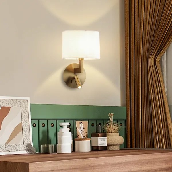 Brilagi - LED Fali lámpa DAYA 1xE14/40W/230V + LED/3W krémes/arany