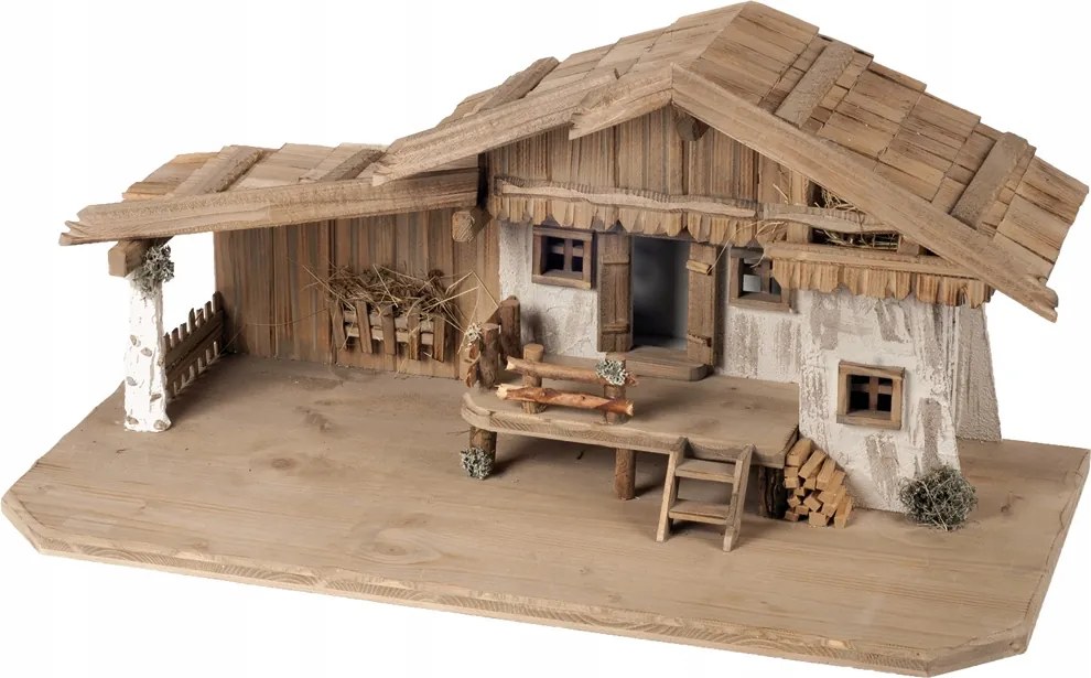 Karácsonyi betlehem 80x40x38cm fügéhez 11-18cm