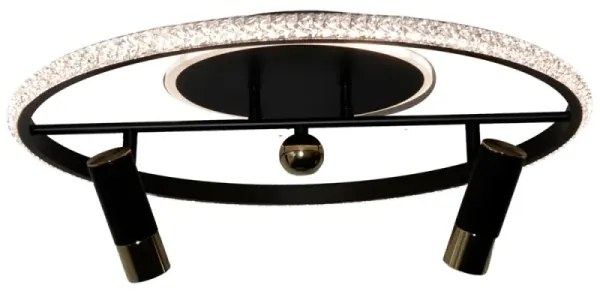 LED Dimmelhető mennyezeti lámpa LED/60W/230V 3000-6500K fekete + távirányítás