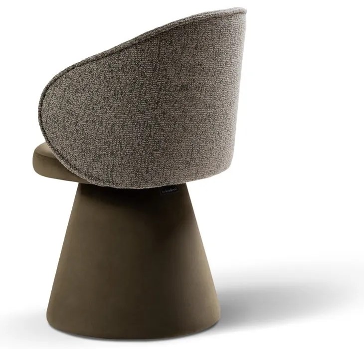 Sötétzöld bársony fotel Inez – Micadoni