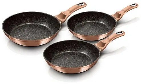 Berlinger Haus Rosegold Metallic Line 3 db-os serpenyő készlet