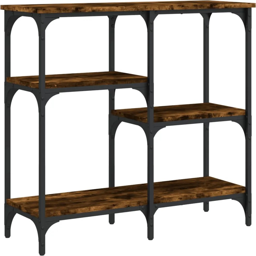 vidaXL füstös tölgy színű szerelt fa tálalóasztal 80x29x75 cm