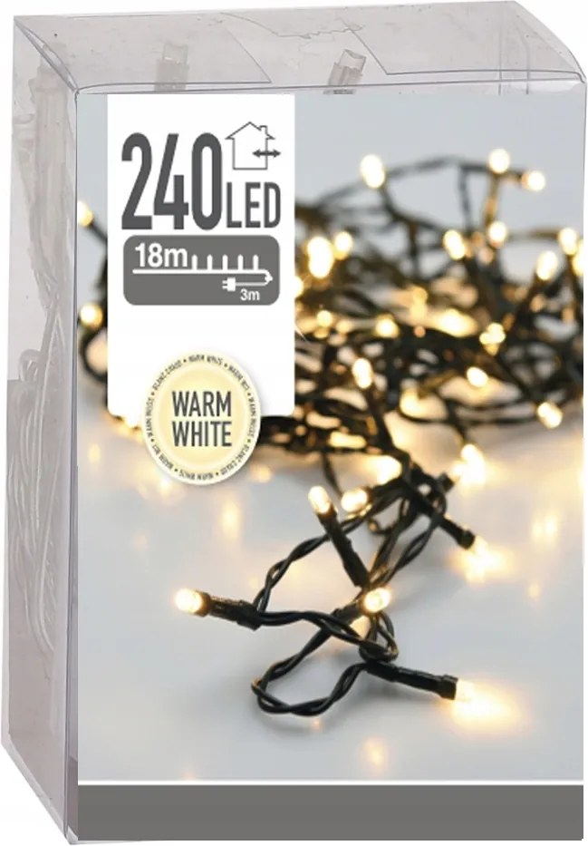 Karácsonyi fényfüzér Udekoruj beltéri használatra, 18 m, 201-300 izzó