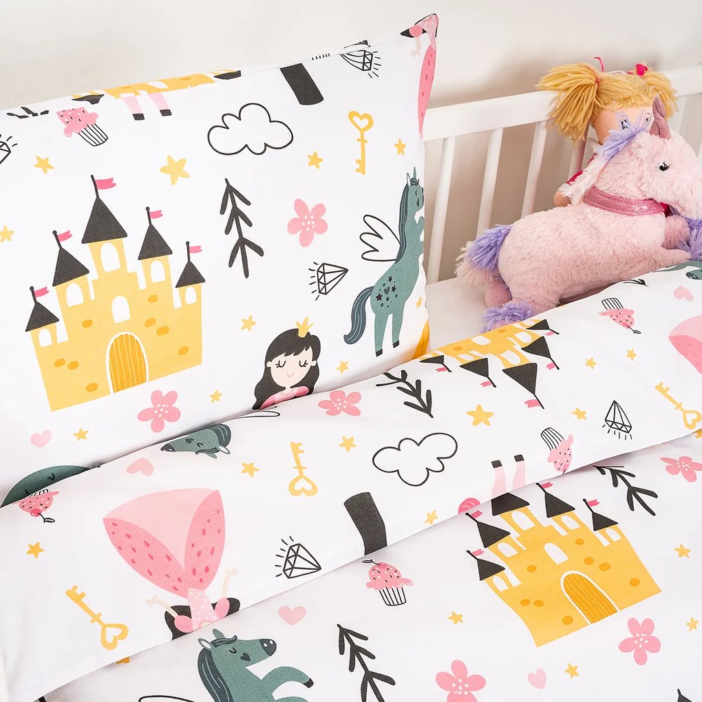 4Home Fairytale Dream gyermekágyas pamut ágynemű, 100 x 135 cm, 40 x 60 cm