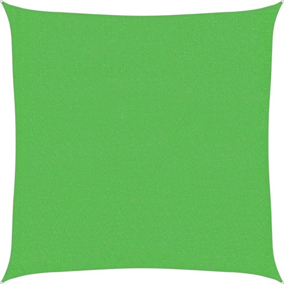 vidaXL világoszöld HDPE napvitorla 160 g/m² 3 x 3 m