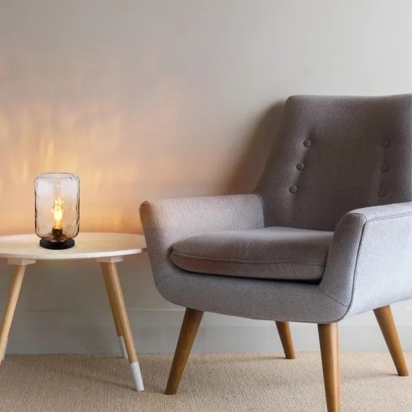 Globo 16046TA - Asztali lámpa DARINA 1xE27/60W/230V barna