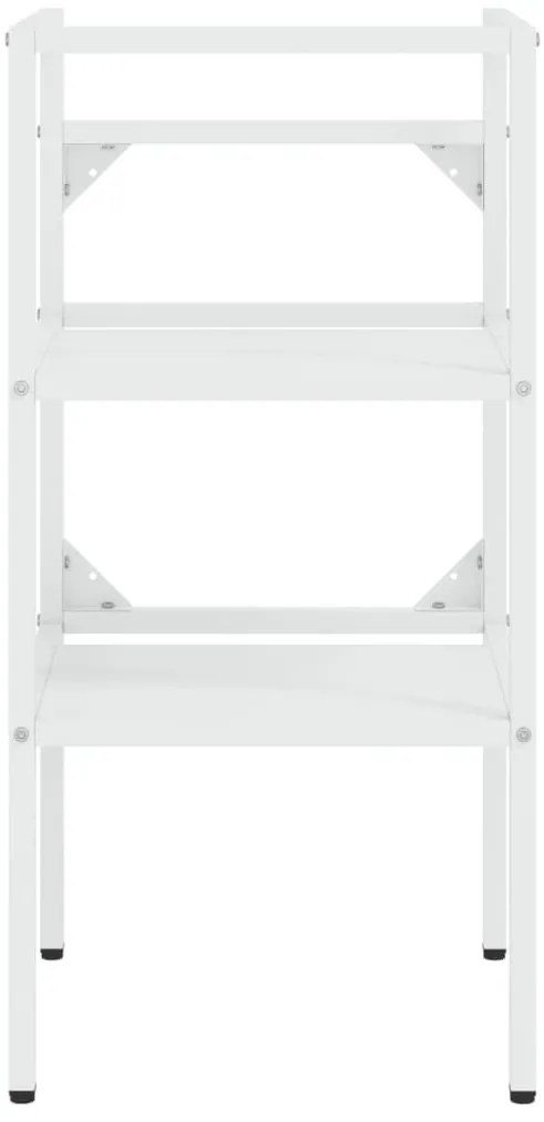 fehér vas fürdőszobai mosdókagylóváz beépített mosdóval