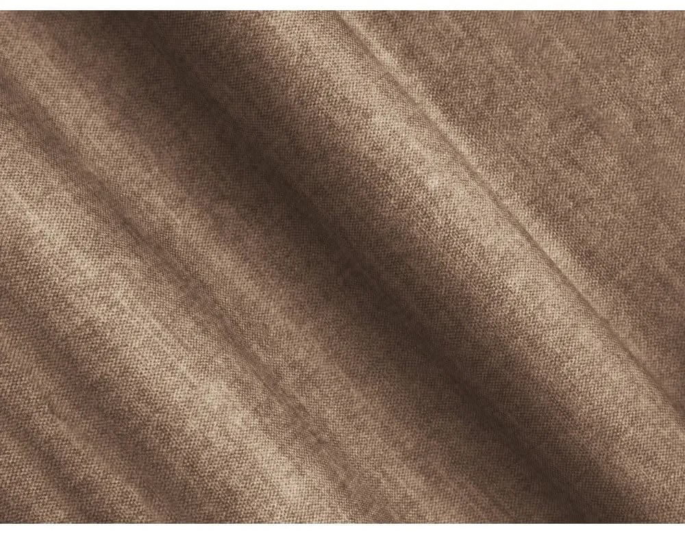 Barna bársony sarokkanapé (bal oldali-U alakú) Loretto – Cosmopolitan Design