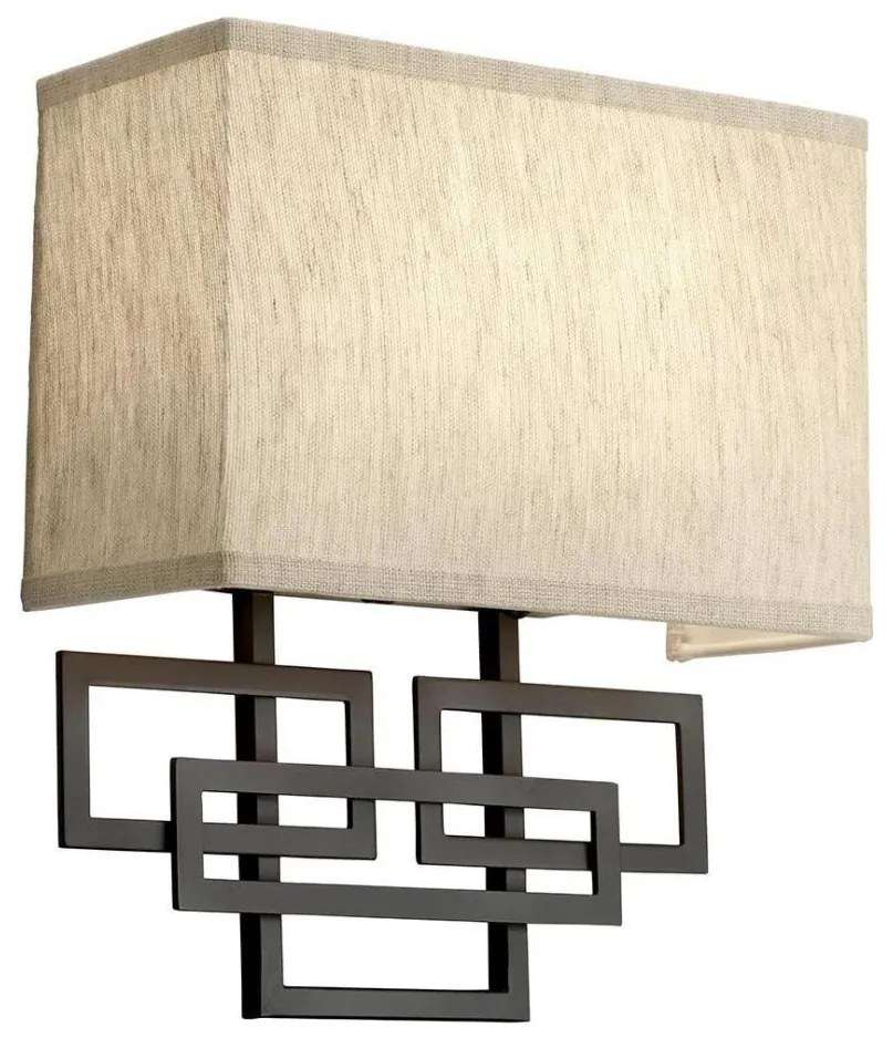 Hinkley HK-LANZA2 - Fali lámpatest LANZA 2xE14/40W/230V bronz