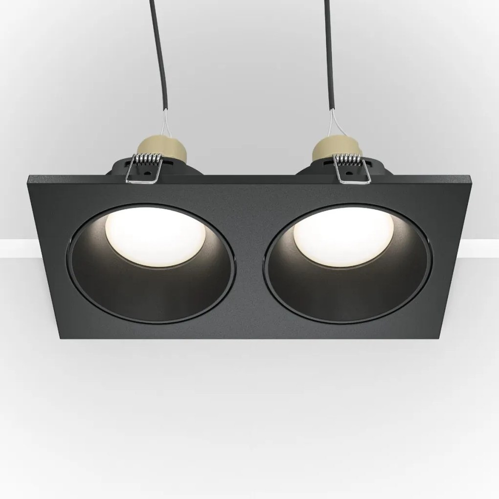 Maytoni ZOOM DL033-2-02B Beépíthető spotlámpa 2x50W/GU10 IP65