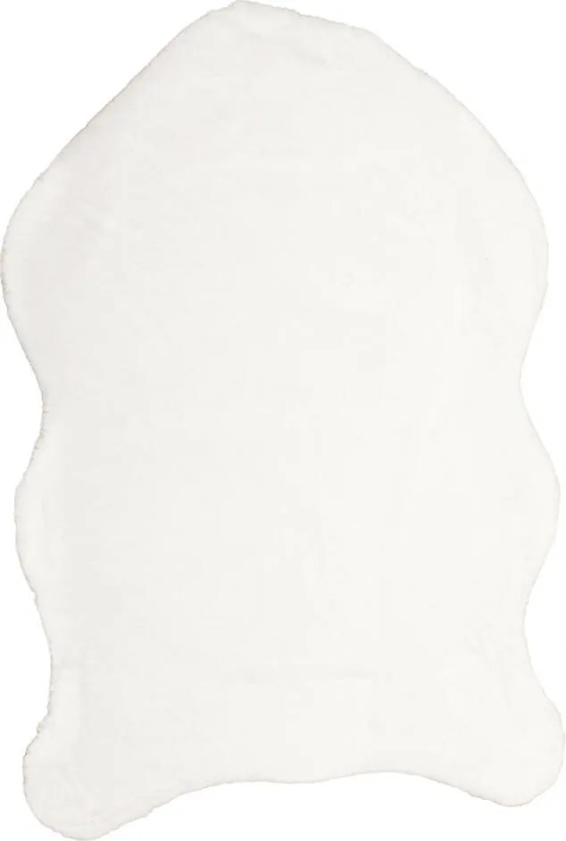 Shaggy Szőnyeg Fehér Rabbit Szőrme Utánzat Műbőr 90x120cm
