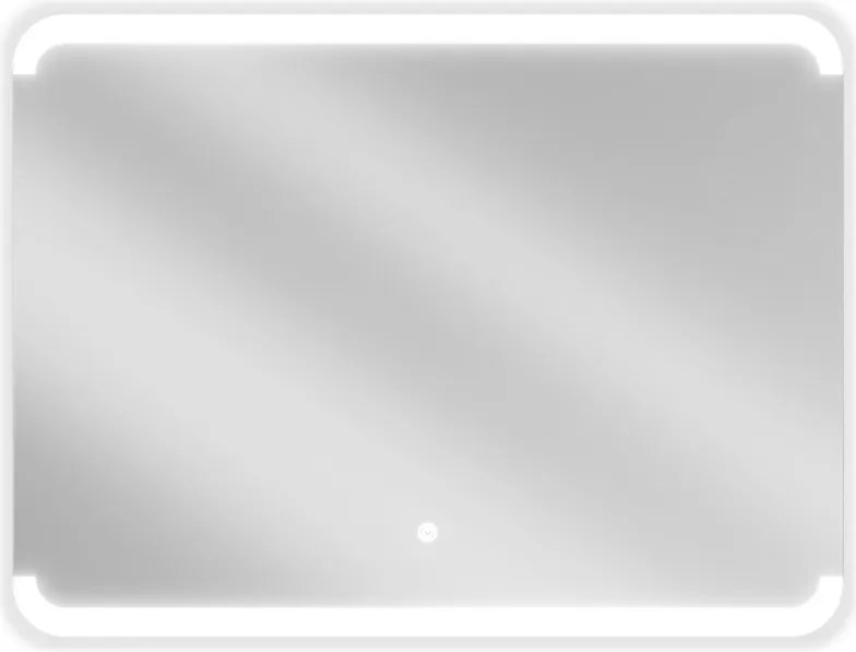 Mexen Nida 80 x 60 cm-es LED-es megvilágított fürdőszobai tükör, 6000K, páramentes - 9806-080-060-611-00