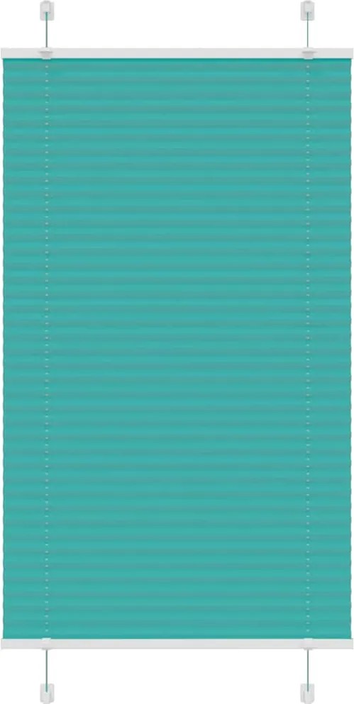 vidaXL pliszírozott redőny Benzinzöld 75x150 cm szövetszélesség