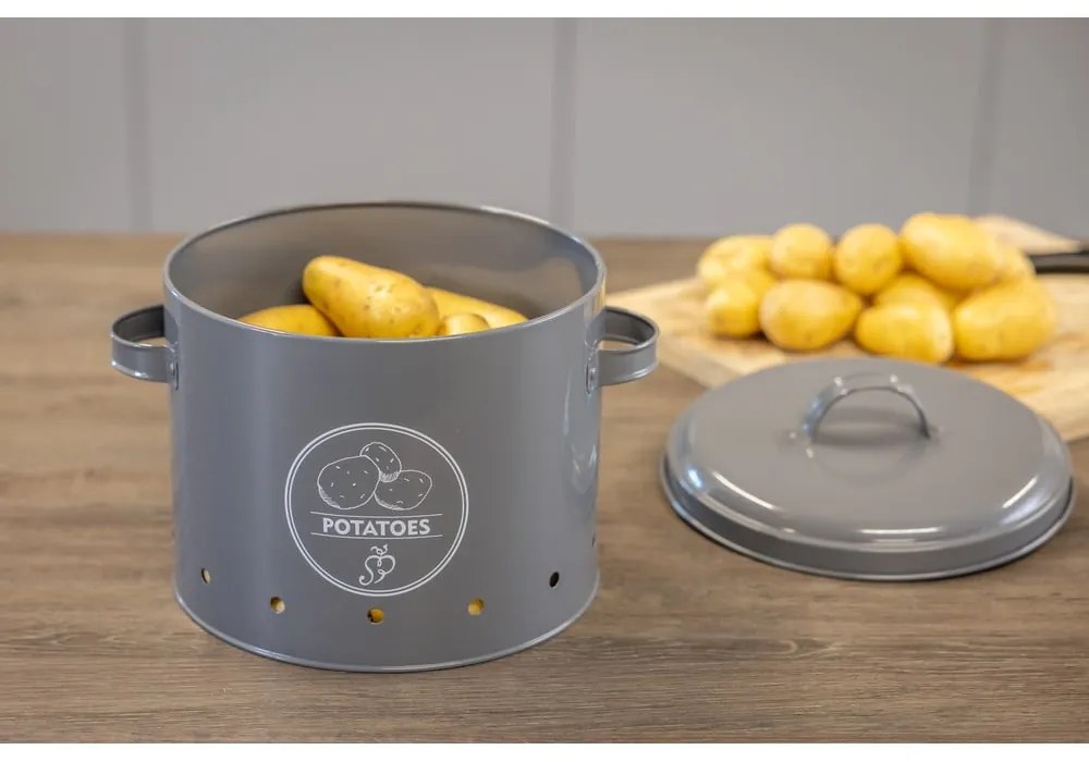 Burgonyatartó acél doboz Secret Du Potager – Esschert Design