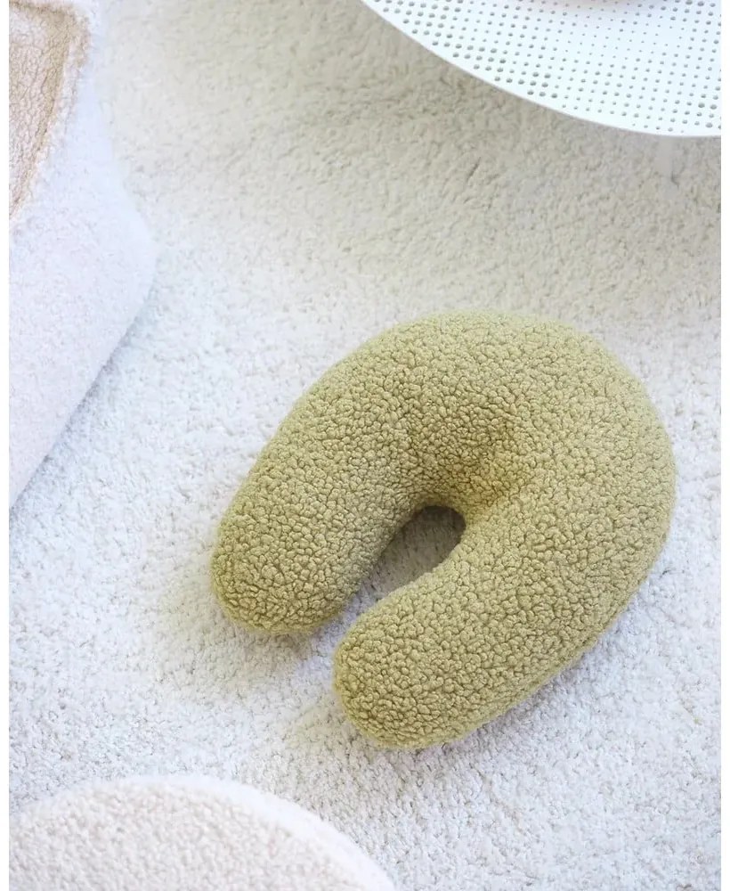 Zöld buklé párna gyerek kanapéhoz U – Wigiwama