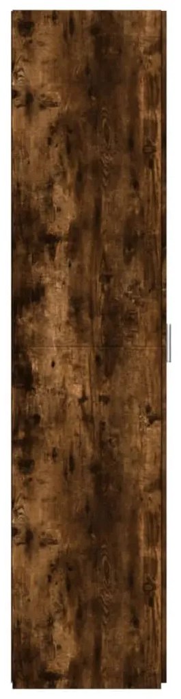 füstös tölgy színű szerelt fa magasszekrény 50x42,5x185 cm