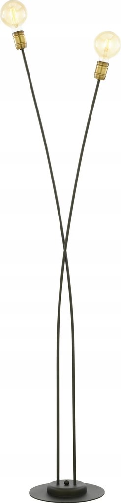 Padlólámpa Luce Fekete Patina 2xE27 160 cm Álló Lámpa Nappali szoba