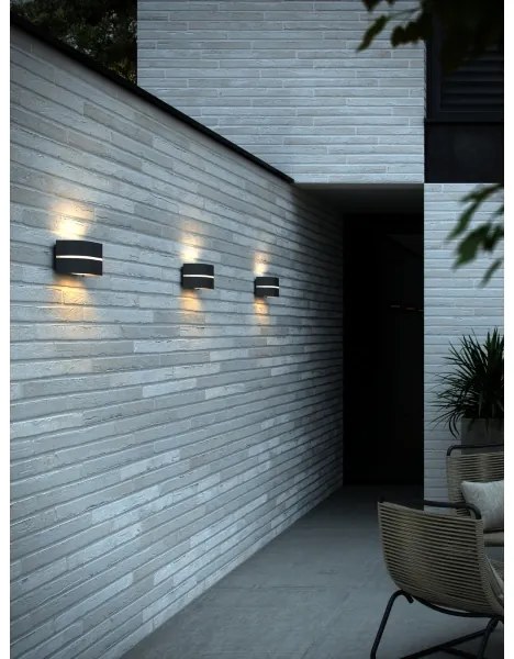 Nordlux - Kültéri fali lámpa SIBELIS 1xE27/10W/230V IP44 antracit