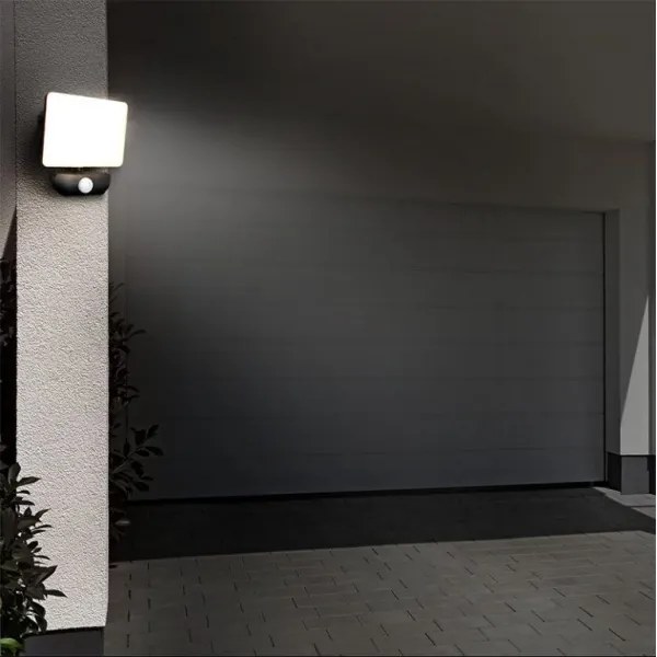 Solight WM-30WS-Q - LED Kültéri reflektor érzékelővel LED/30W/230V 4000K IP44