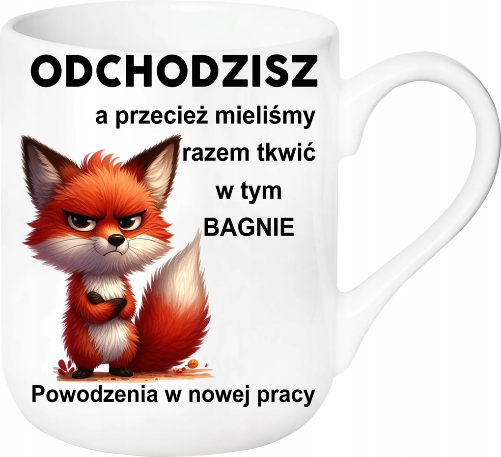 Bögre Ajándék Búcsú A Munkától Távozás A Munkából Róka Távozik