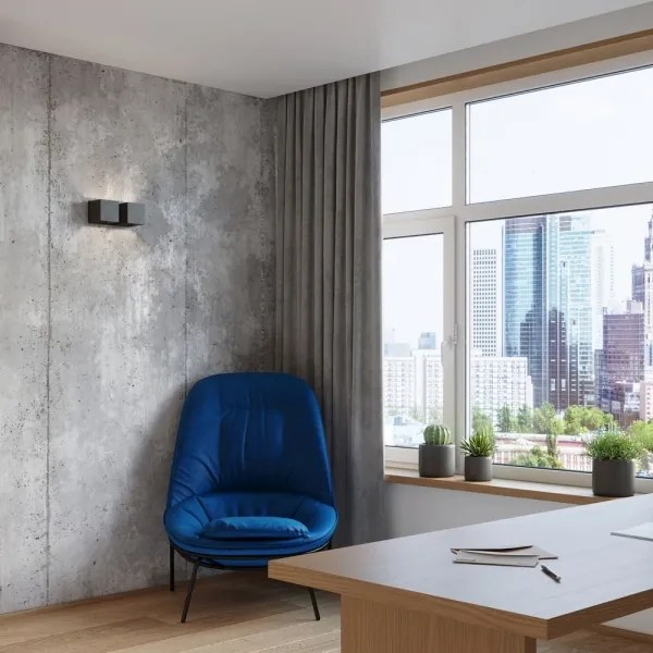 Sollux SL.0657 - QUAD fali lámpa 2xG9/40W/230V fekete