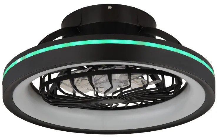 Globo Deanne 03665 távirányítós mennyezeti ventilátoros lámpa, 40W+6W RGB LED, 2700K-6500K+RGB, 2400 lm