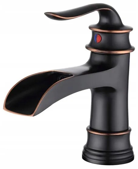 YOKA Venice rusztikus mosdó csaptelep - fekete