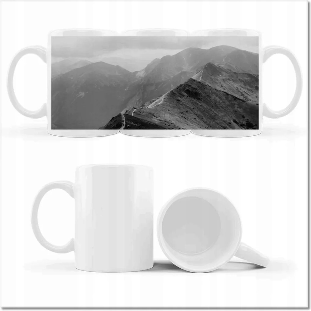 Bögre fényképpel Tátra Lengyel hegyek Kilátás