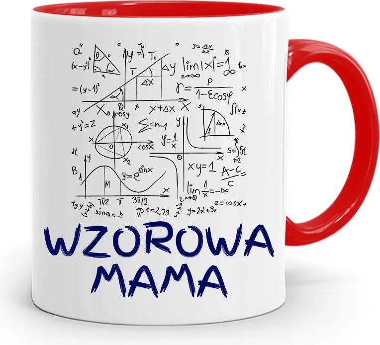 Piros Bögre Ajándék Példaértékű Anyukának fényképes nyomattal