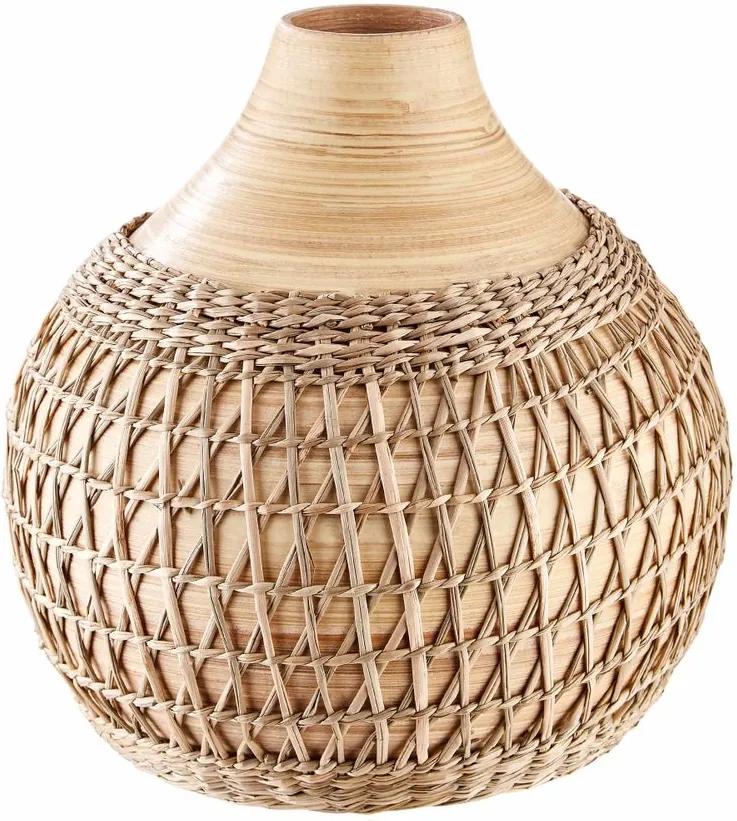 NIARA bambusz váza 23cm