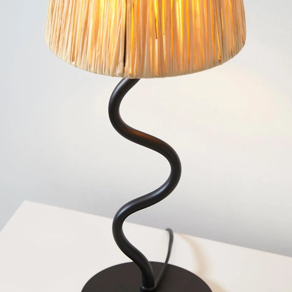 Endon modern asztali lámpa wriggle fekete end100958