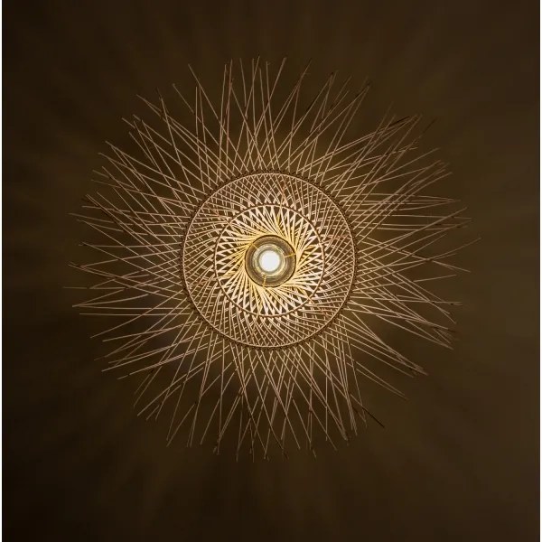 Brilagi – CERIA BOHO LED függőlámpa kábelen, 1xE27/40W/230V, átm. 100 cm, bambusz