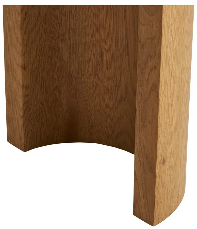 Natúr színű konzolasztal tölgyfa dekorral 38x114 cm Bibione – House Nordic