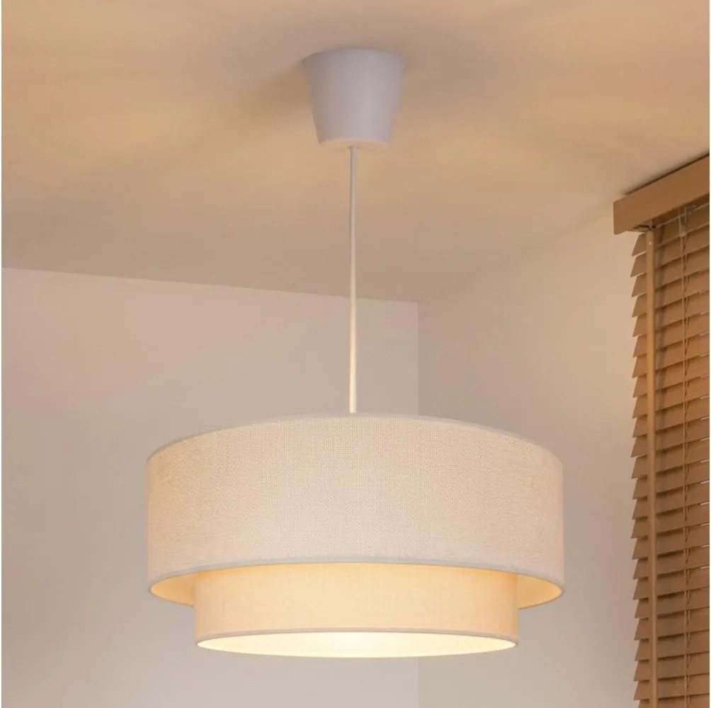 Brilagi - LED kábeles függőlámpa BOHO ECO 1xE27/10W/230V átmérő 40 cm krémszínű
