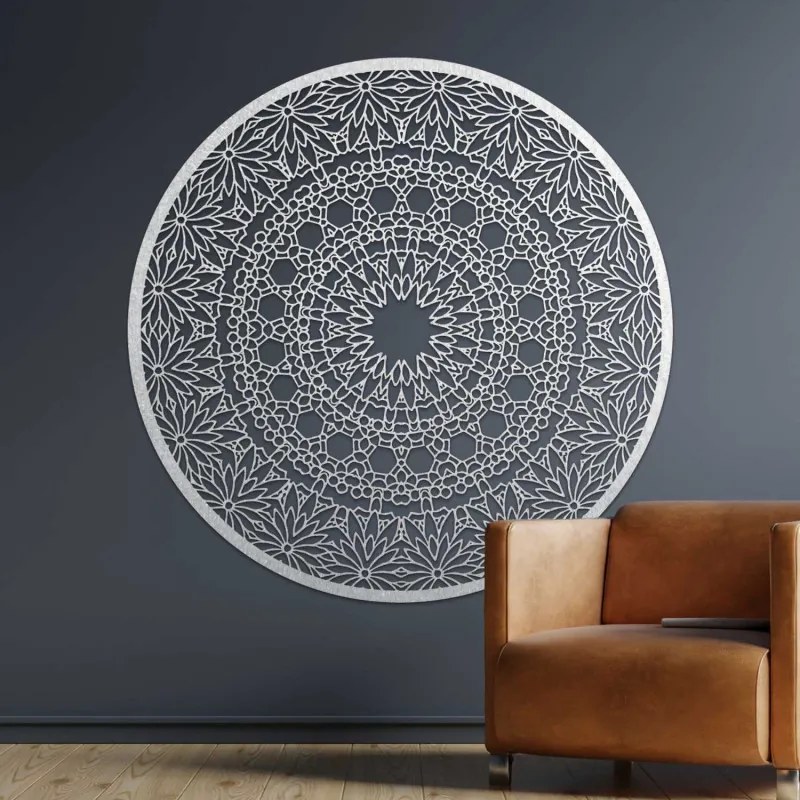 Fából készült mandala a falon | POIET