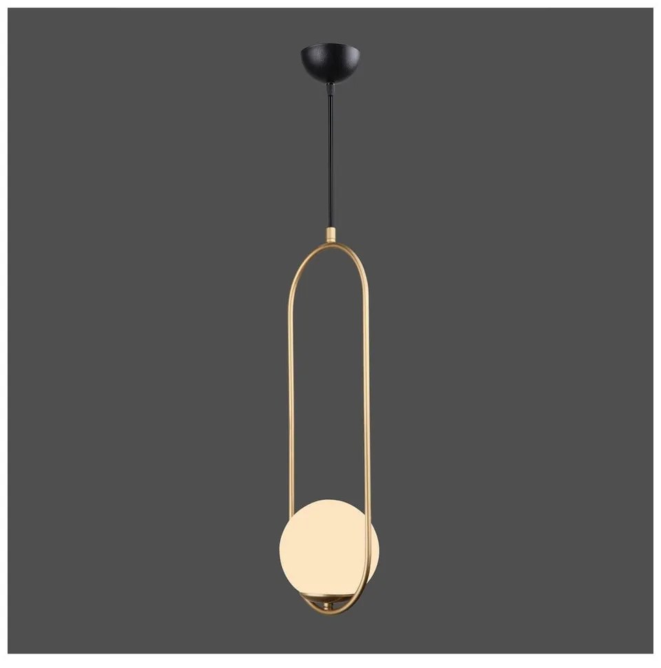 Arch aranyszínű függőlámpa, magasság 146 cm - Squid Lighting