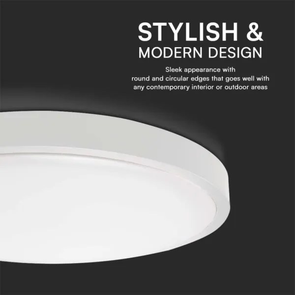 LED fürdőszobai mennyezeti lámpatest LED/18W/230V 4000K IP44 fehér