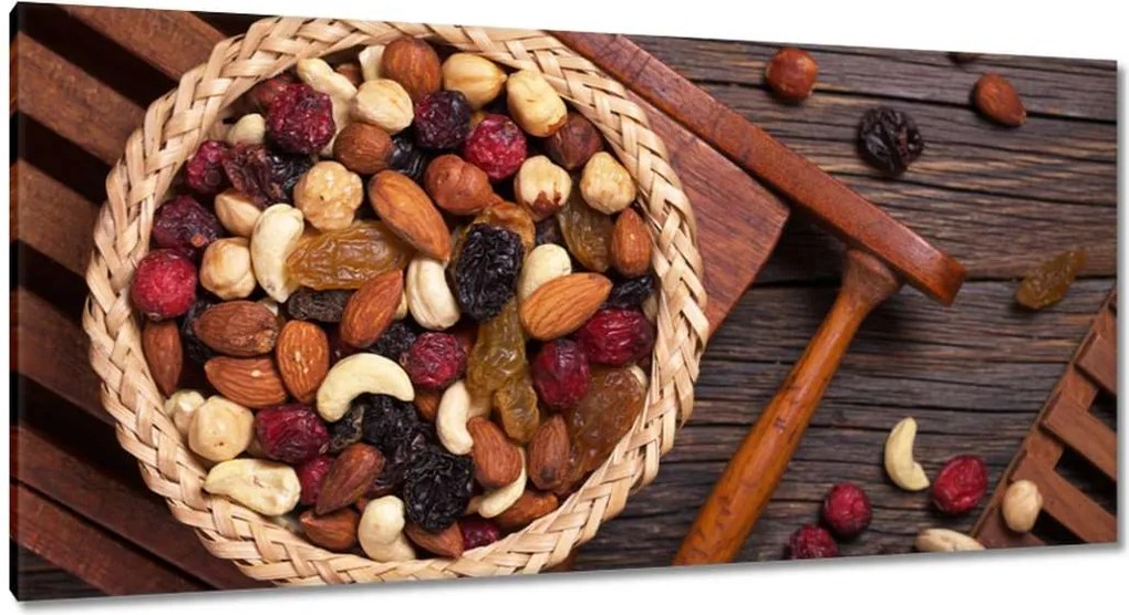 Vászonkép 115x55 Szárított péksütemény tál