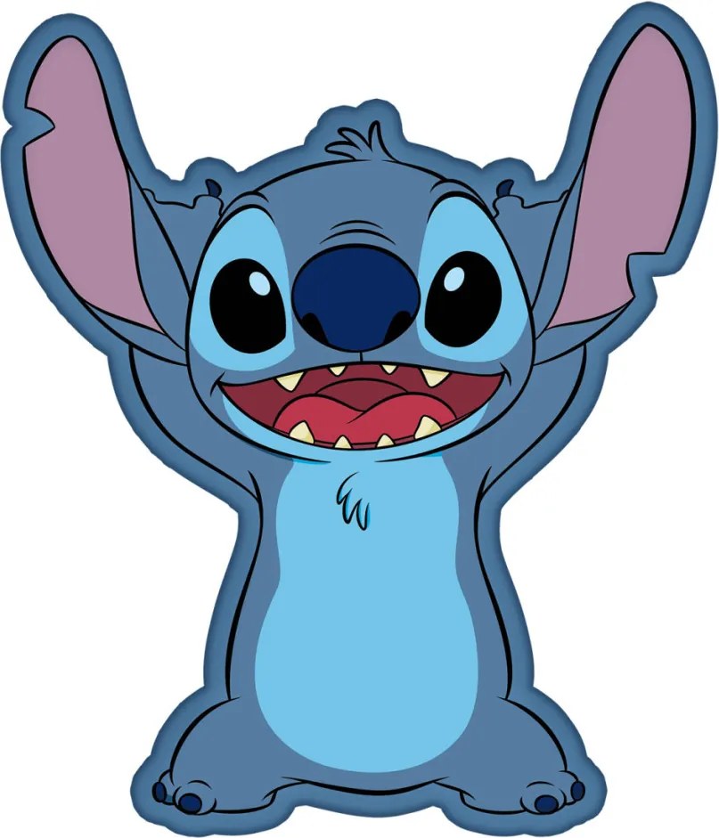 Disney Lilo és Stitch, A csillagkutya Alien formapárna, díszpárna 35 cm