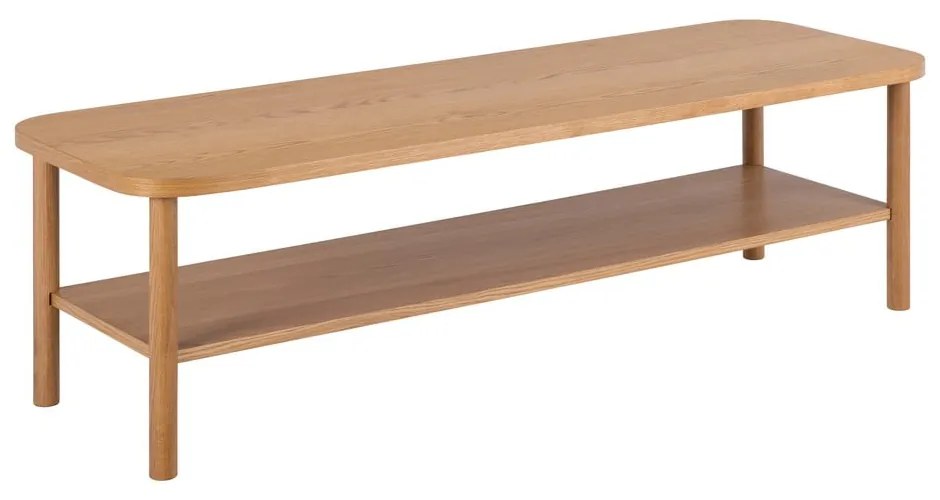 Natúr színű dohányzóasztal tölgyfa dekorral 50x150 cm Banbury – Actona