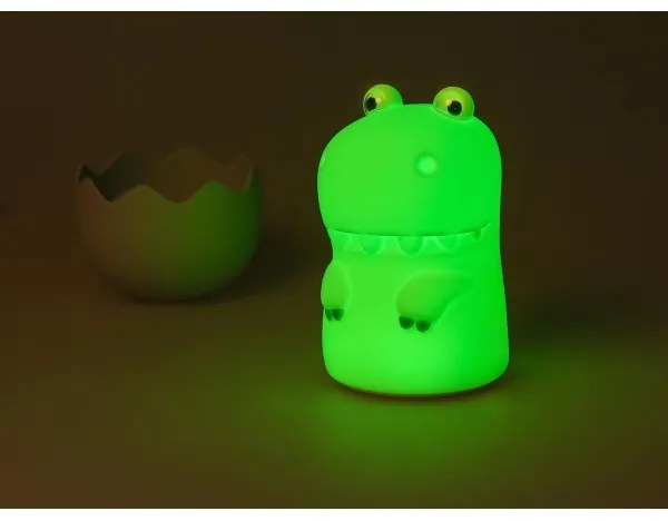 MegaLight - LED RGB Dimmelhető újratölthető gyermek érintős lámpa DIGGY DINO LED/5V