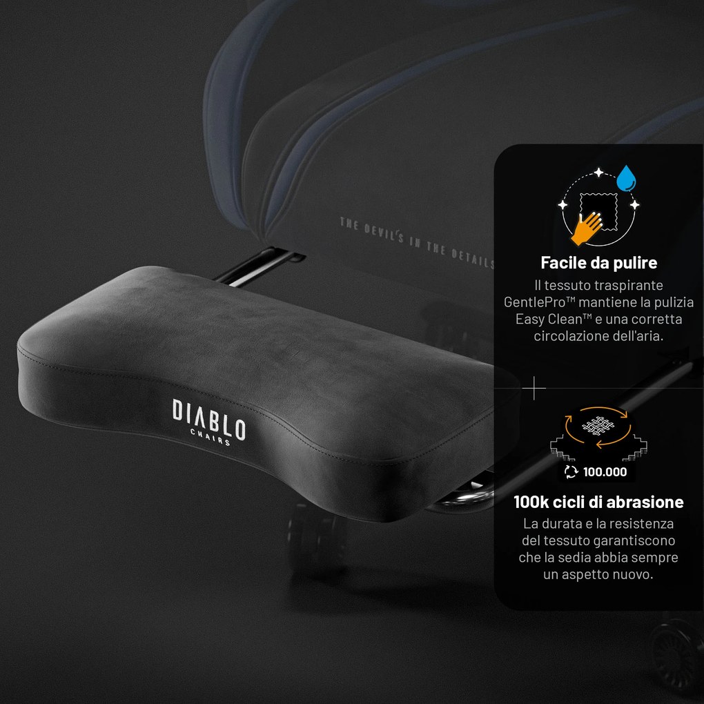 Szövet lábtartó gamer székhez: Diablo X-One 2.0