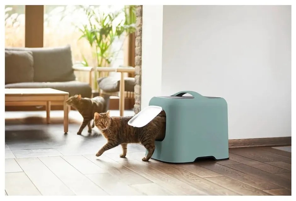 Zöld macskatoalett és lapát szett Biala – Rotho