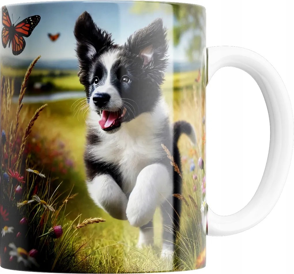 Bögre Édes Border Colie Kutya Kiváló Minőség Ajándék Szöveg