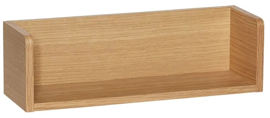 Natúr színű fali polc tölgyfa dekorral 40 cm Savor – Hübsch