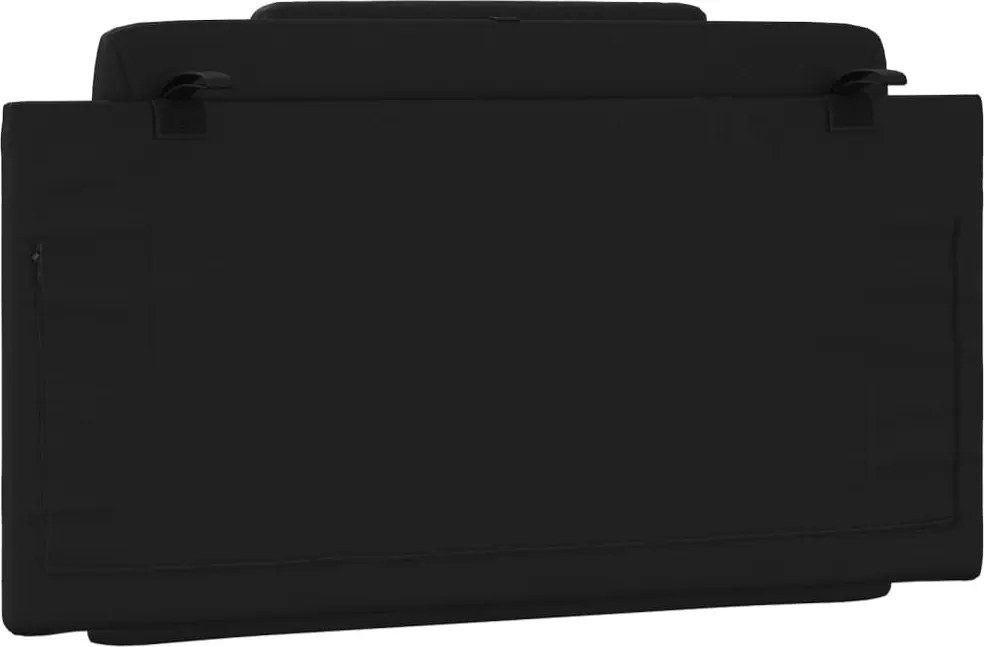 fekete műbőr fejtámla párna Viana 100 cm