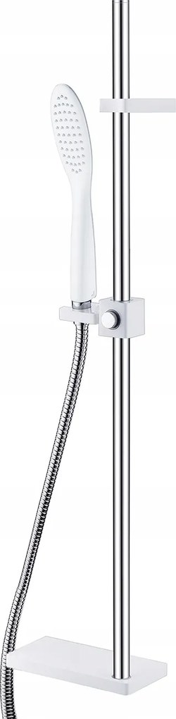 Zuhanyszett Rúdon Fehér/króm Szett